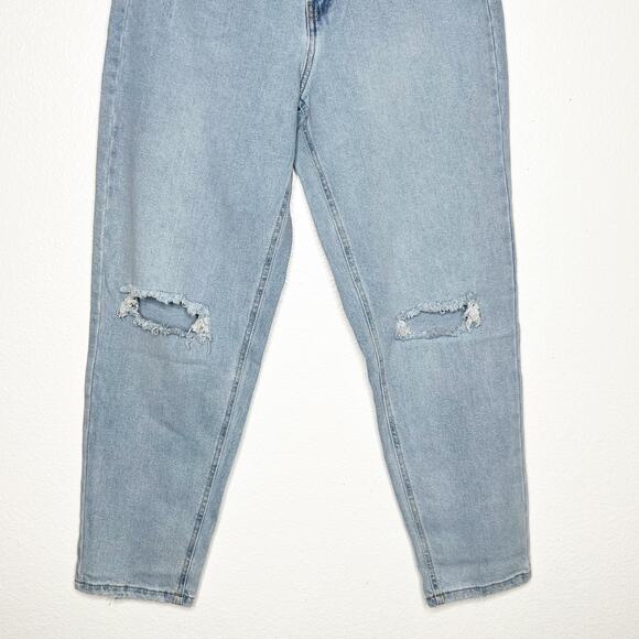 WILD FABLE Super High-Rise Curvy Tapered Denim Jean Distressed Womens Size 2 NWT - Picture 4 of 11